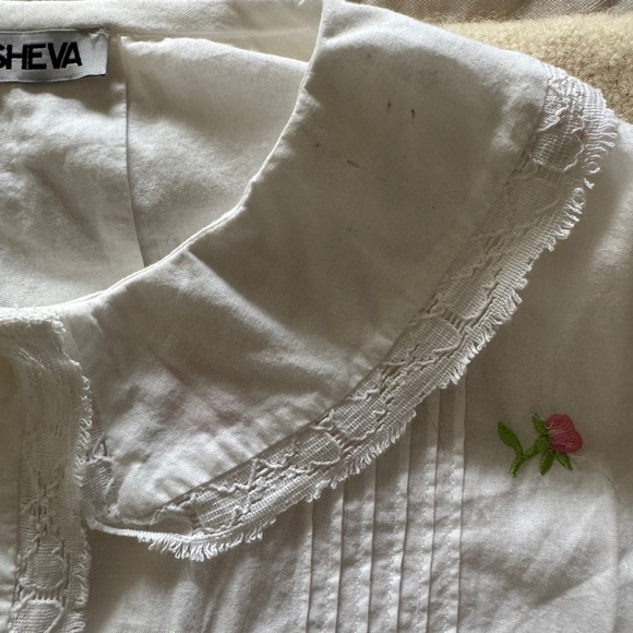 Batsheva White Floral Embroidered Top - Picture 3 of 7